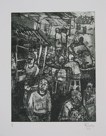 Click the image for a view of: Dumisani Mabaso. Untitled (street)