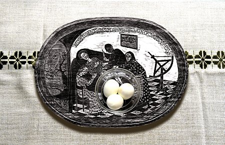 Click the image for a view of: Birthing Tray - Eggs. 2006. digital print