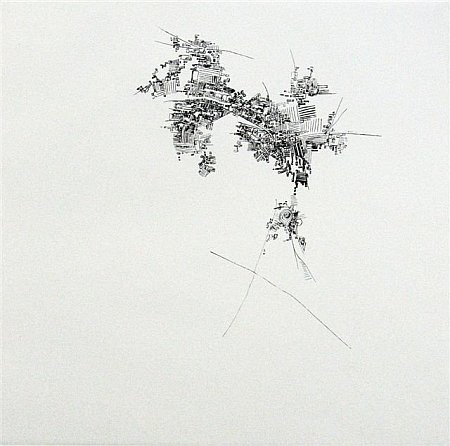 Click the image for a view of: Flight III. 2008. drypoint print