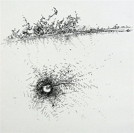 Click the image for a view of: Flight IV. 2008. drypoint print