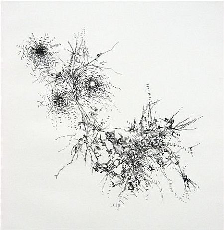 Click the image for a view of: Flight II. 2008. drypoint print