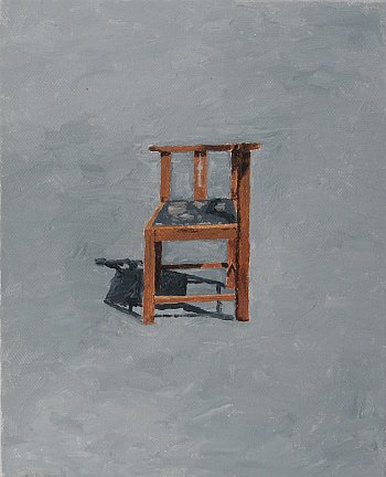 Click the image for a view of: Chair 3. 2008. Oil on canvas. 250 X 200mm