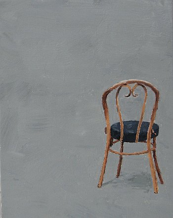 Click the image for a view of: Chair 4. 2008. Oil on canvas. 250 X 200mm