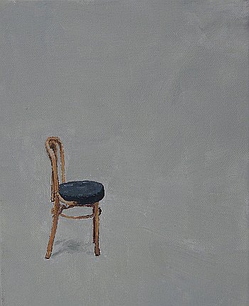 Click the image for a view of: Chair 5. 2008. Oil on canvas. 250 X 200mm