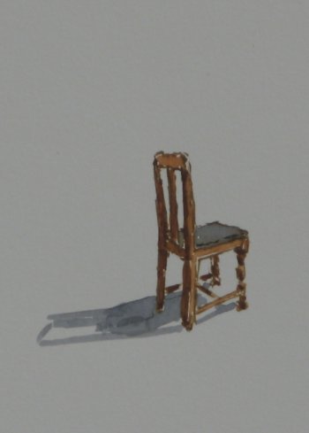 Click the image for a view of: Chair 1 detail. 2008. Watercolour. 420 X 295mm