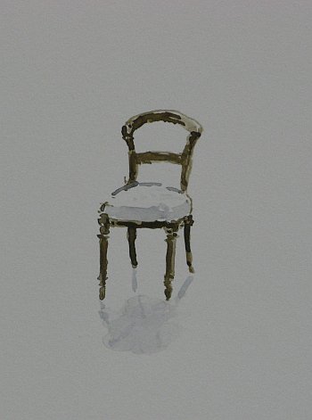 Click the image for a view of: Chair 4 detail. 2008. Watercolour. 420 X 295mm