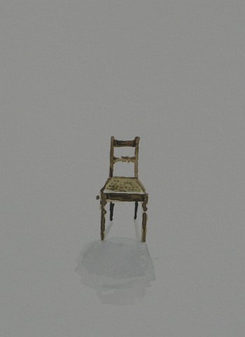 Click the image for a view of: Chair 5 detail. 2008. Watercolour. 420 X 295mm