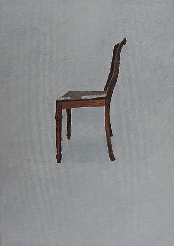 Click the image for a view of: Chair 13. 2008. Oil on canvas. 250 X 200mm