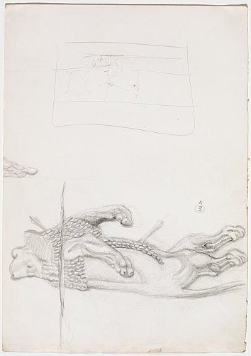 Click the image for a view of: Drawing 2. - circa 1989. Pencil on paper. 420X295mm