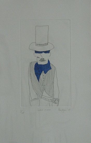 Click the image for a view of: Robert Hodgins. Low noon. 2008. Etching
