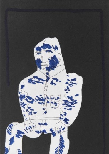 Click the image for a view of: Robert Hodgins. In solitary. 2008. Etching