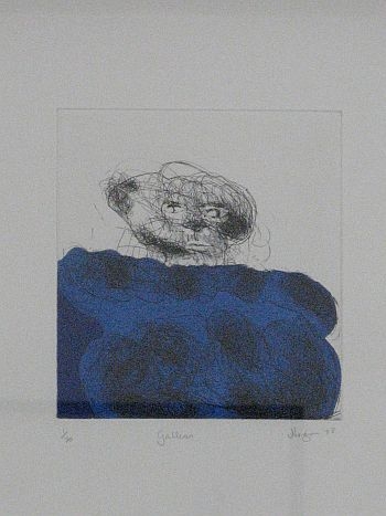 Click the image for a view of: Robert Hodgins. Galleon. 2008. Etching
