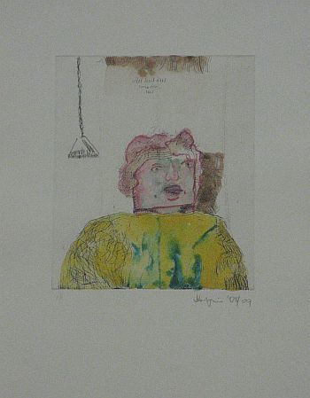 Click the image for a view of: Robert Hodgins.Untitled I 2008/9. Watercolour