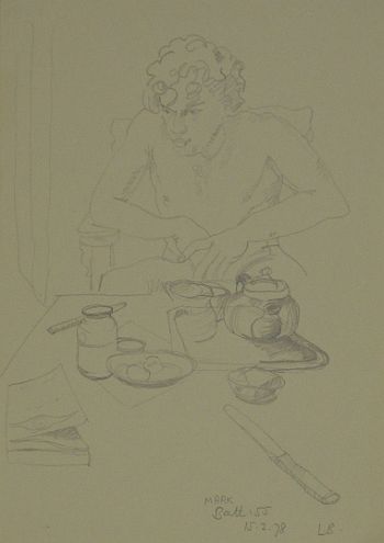 Click the image for a view of: Mark. 1978. Pencil on paper. 298X209mm