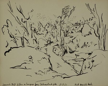 Click the image for a view of: Saamwerk Drift. 1952. Brush & ink. 346X438mm