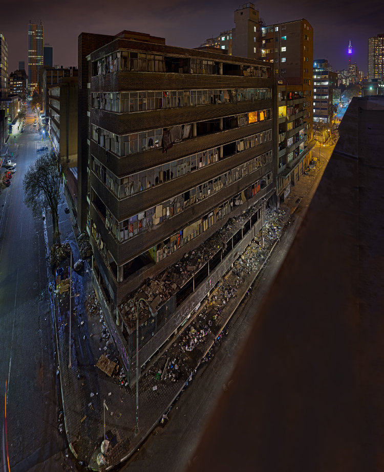 Click the image for a view of: Leon Krige. Dark City End Street. 2014. Pigment print on archival paper. 1/6. 1440X1170mm