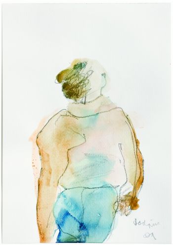 Click the image for a view of: Watercolour 15. 2009. Watercolour, pencil. 295X208mm