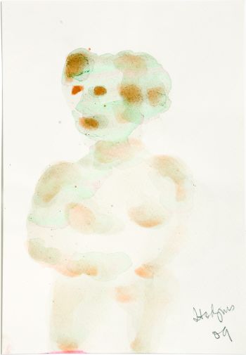 Click the image for a view of: Watercolour 21. 2009. Watercolour. 208X146mm