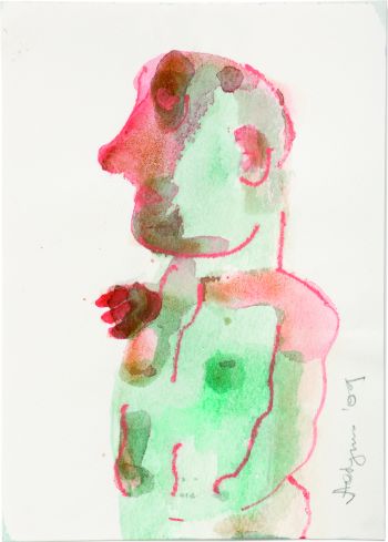 Click the image for a view of: Watercolour 23. 2009. Watercolour, watercolour pencil. 207X146mm