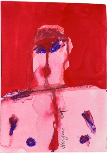 Click the image for a view of: Watercolour 6. 2009. Watercolour, watercolour pencil. 145X103mm