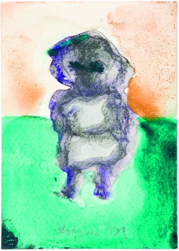 Click the image for a view of: Watercolour 26. 2009. Watercolour, pencil. 146X103mm