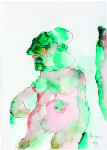 Click the image for a view of: Watercolour 31. 2009. Watercolour, watercolour pencil. 295X208mm