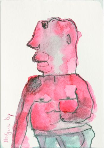 Click the image for a view of: Watercolour 39. 2009. Watercolour, pencil. 207X141mm