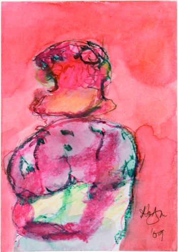 Click the image for a view of: Watercolour 8. 2009. Watercolour, watercolour pencil. 206X145mm