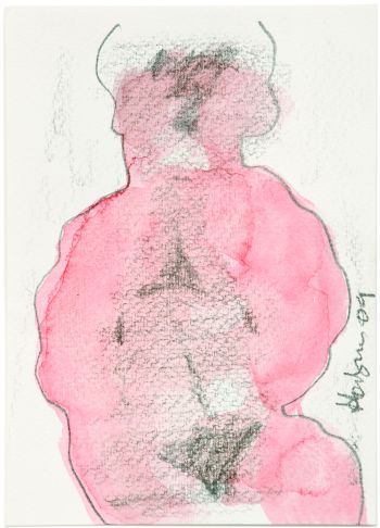 Click the image for a view of: Watercolour 11. 2009. Watercolour, pencil. 145X109mm