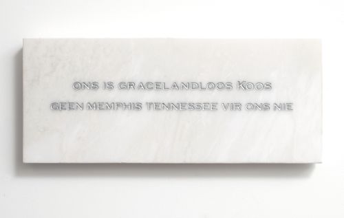 Click the image for a view of: Gracelandloos. 2009. Marble. 250X600mm