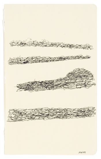 Click the image for a view of: Observatory drawing 4. 2009. Pen & ink. 210X128mm