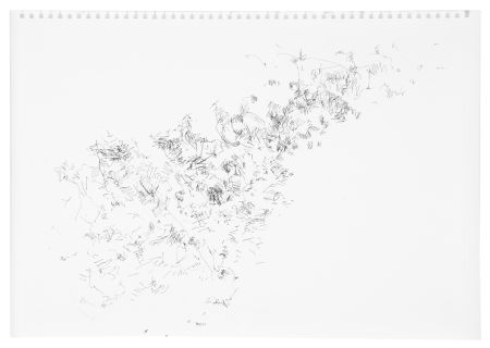 Click the image for a view of: Space between the stars, Sutherland 1. 2009. Pen & ink. 295X420mm