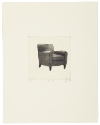 Click the image for a view of: Empty chair series Empty chair. 2010. Drypoint and etching. Edition 15. 212X164mm