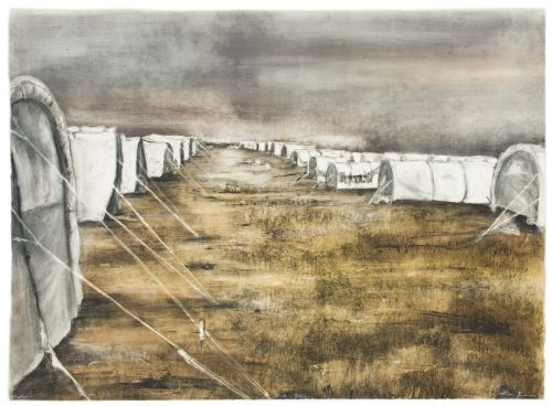 Click the image for a view of: Winter, Boksburg. 2009. Monotype. 782 x 1075mm