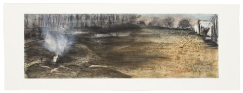Click the image for a view of: Dislocated Landscapes I. 2009. Etching. 395 x 1000mm