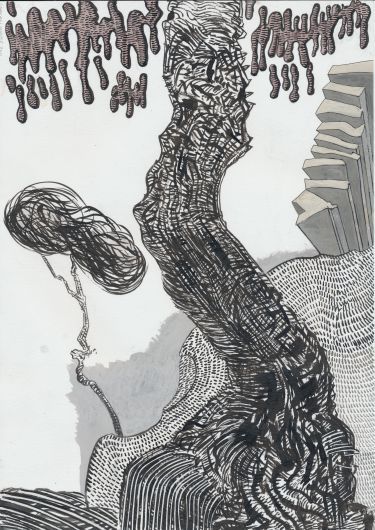 Click the image for a view of: 36. 2011. ink on paper. 297 x 210mm