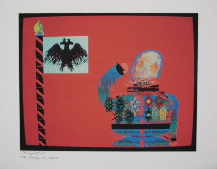 Click the image for a view of: Robert Hodgins. Officers and Gents 7. 1998/2001. Digital print. 10/20. 305X390mm