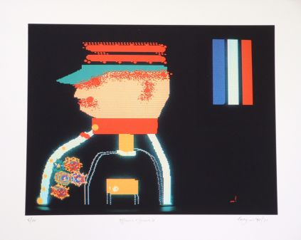 Click the image for a view of: Robert Hodgins. Officers and Gents 6. 1998/2001. Digital print. 10/20. 305X390mm