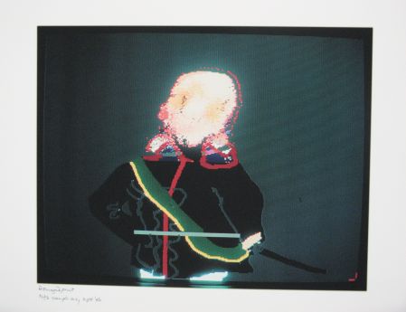 Click the image for a view of: Robert Hodgins. Officers and Gents 4. 1998/2001. Digital print. 10/20. 305X390mm