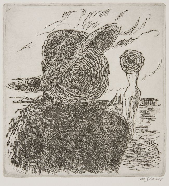 Click the image for a view of: Untitled. Etching. Image size 165X154mm