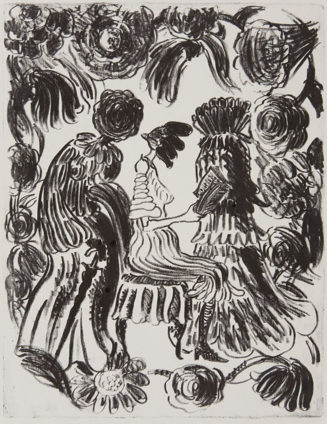 Click the image for a view of: Untitled. Lithograph. Image size 287X222mm