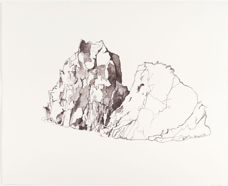 Click the image for a view of: Untitled II (landscape). 2011. Watercolour on paper. 405X500mm